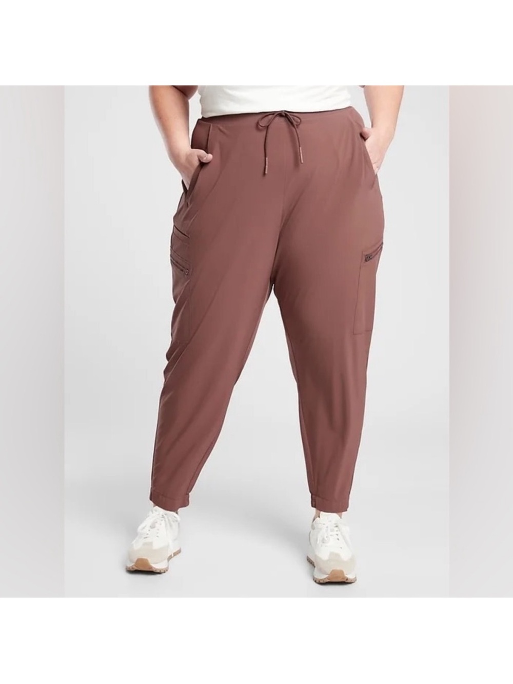 Athleta Venture Pants Cargo Joggers Hearth Rose Size 18